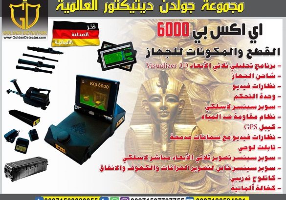 جهاز الكشف عن المعادن 3D والماسح الأرضي Exp 6000